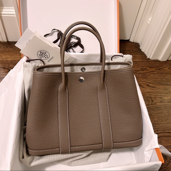 Hermes Handbags - hermes garden party 30